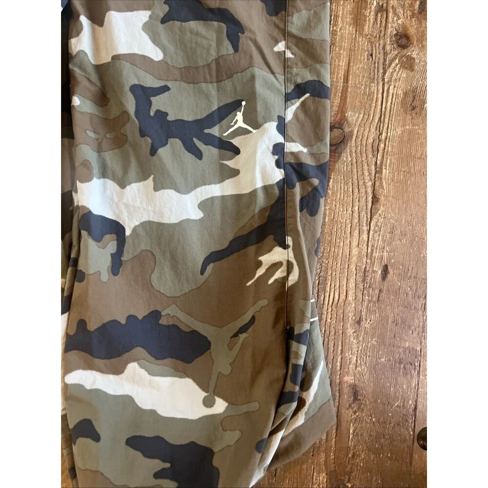 Nike Air Jordan MVP Jogger Pants Camo Olive Men's Size XXL 2XL FZ3529-380